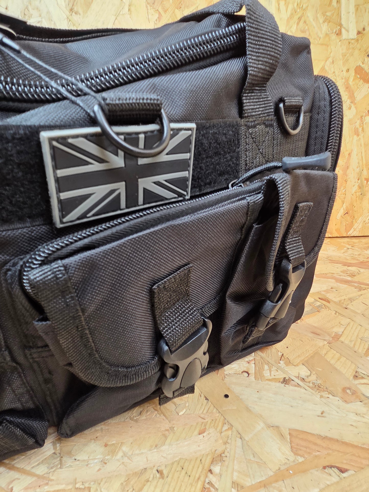 Military Style Holdall Bag Combat Tactical Cadet Utility Bag Black Daysack 35L New