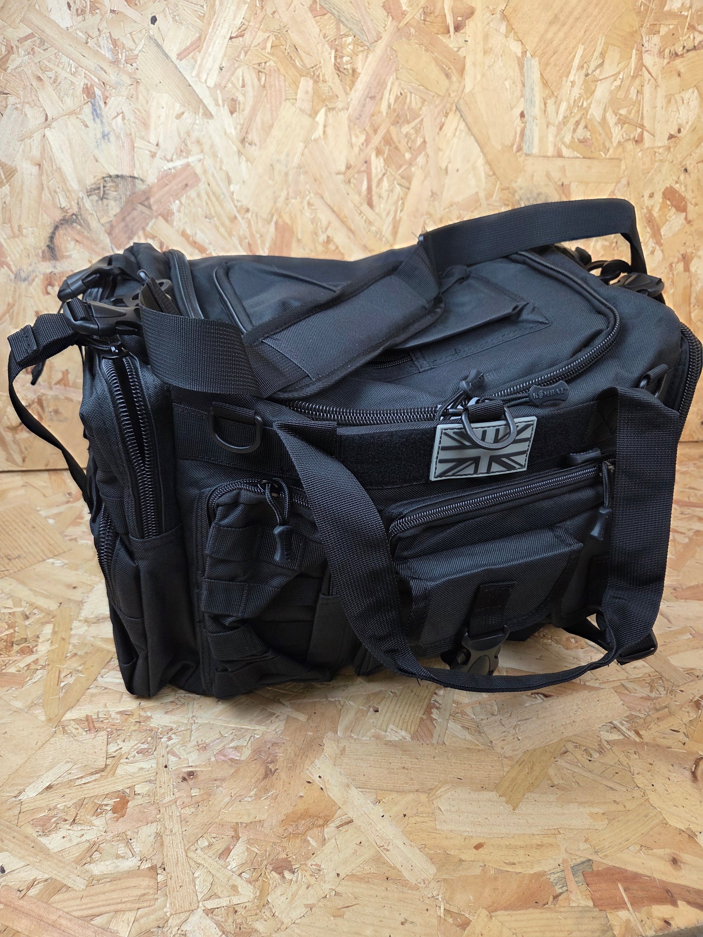 Military Style Holdall Bag Combat Tactical Cadet Utility Bag Black Daysack 50L New