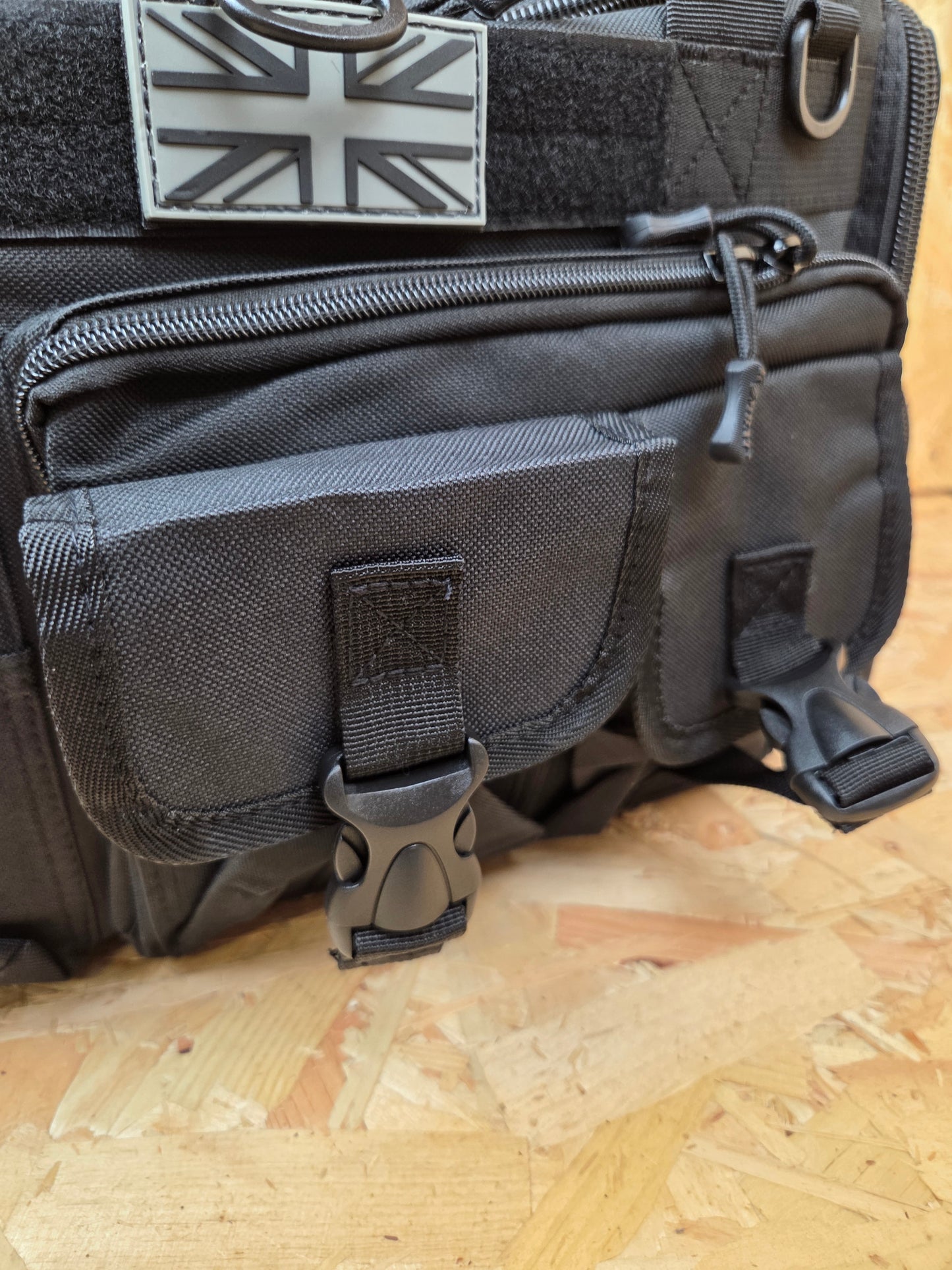 Military Style Holdall Bag Combat Tactical Cadet Utility Bag Black Daysack 50L New