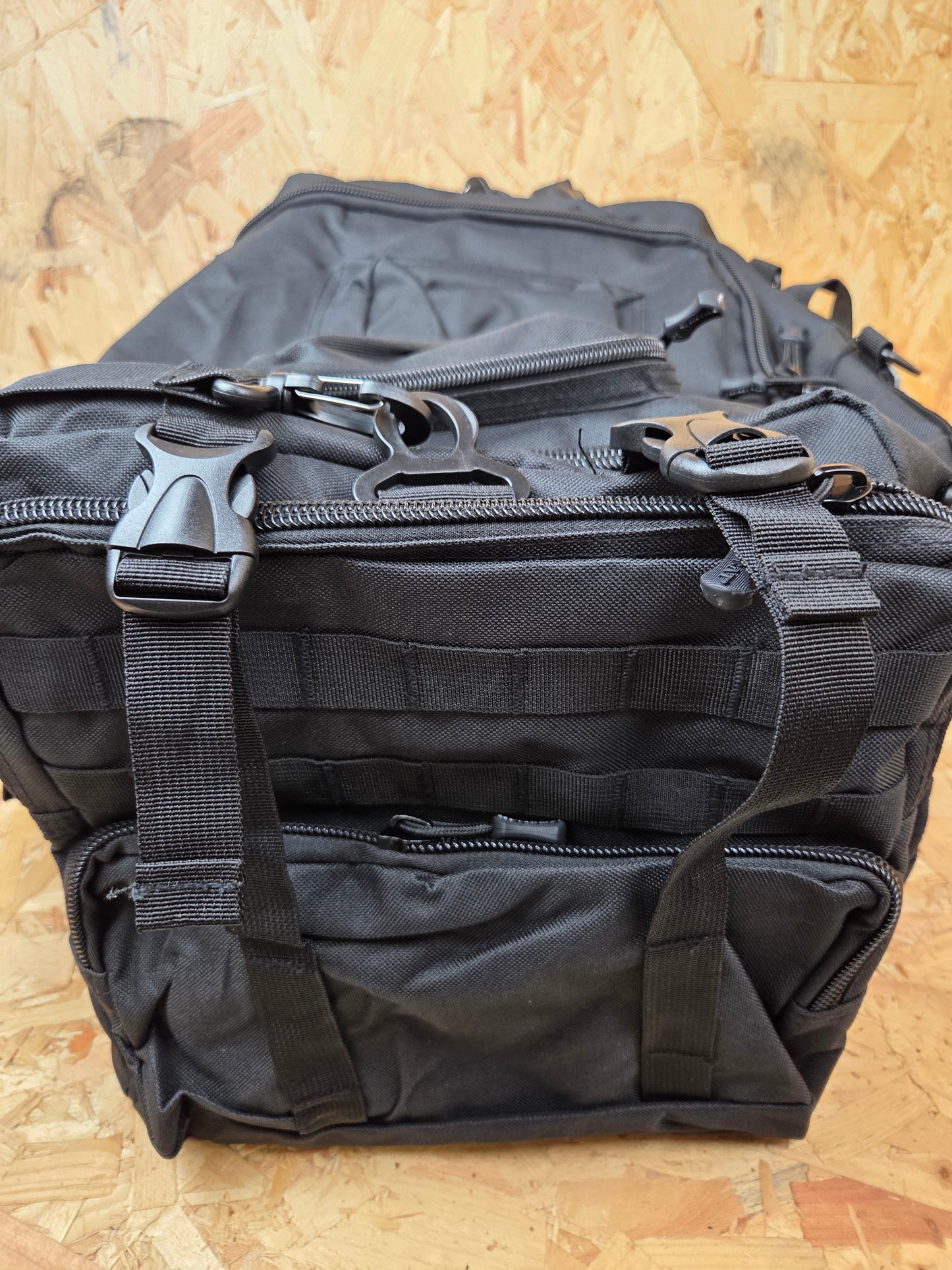 Military Style Holdall Bag Combat Tactical Cadet Utility Bag Black Daysack 50L New