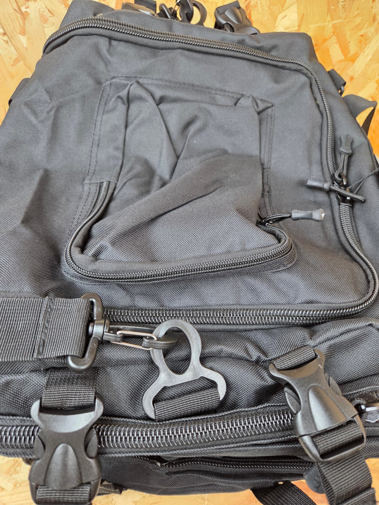 Military Style Holdall Bag Combat Tactical Cadet Utility Bag Black Daysack 50L New