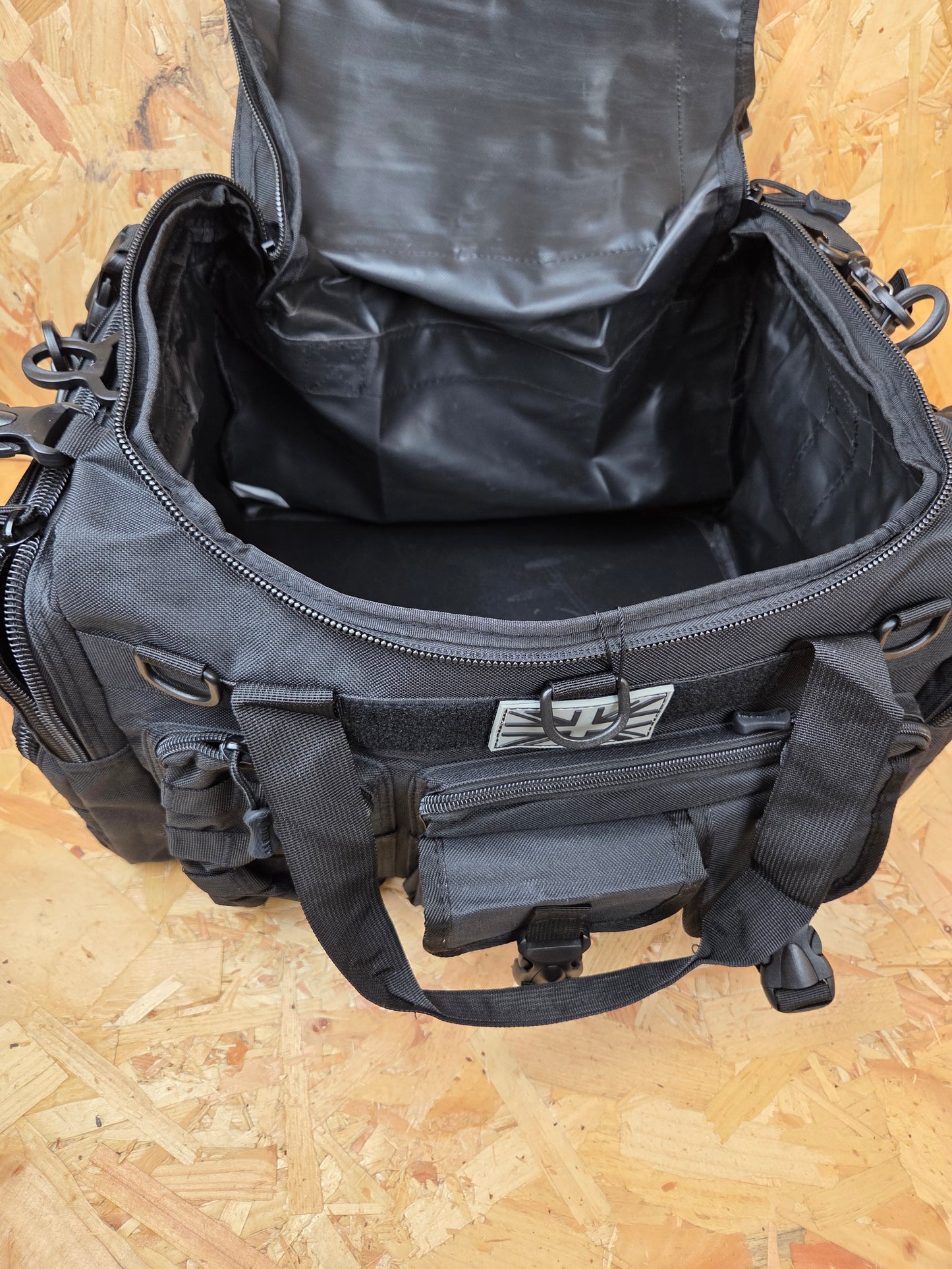 Military Style Holdall Bag Combat Tactical Cadet Utility Bag Black Daysack 50L New