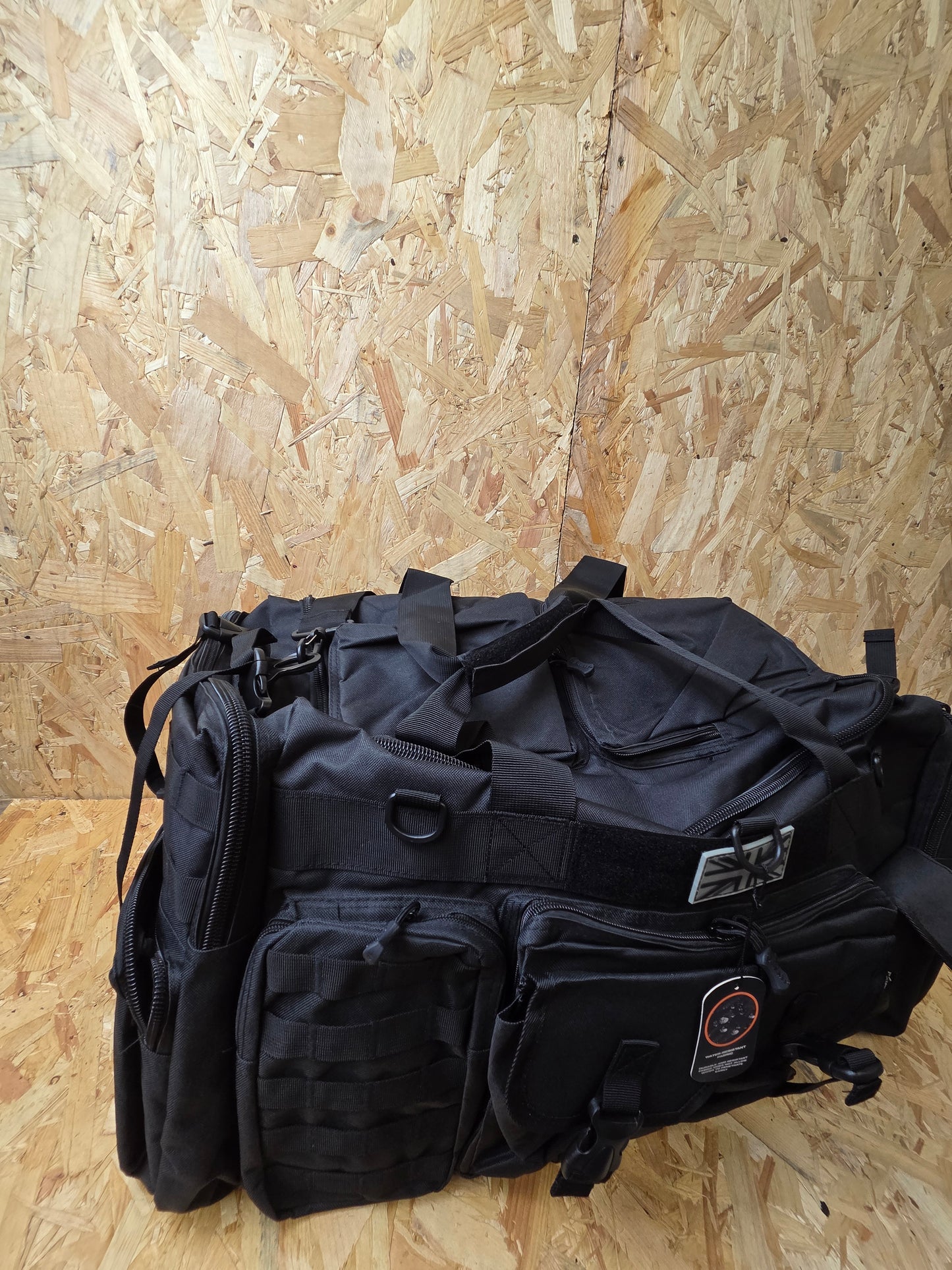 Military Style Holdall Bag Combat Tactical Cadet Utility Bag Black Daysack 100L New