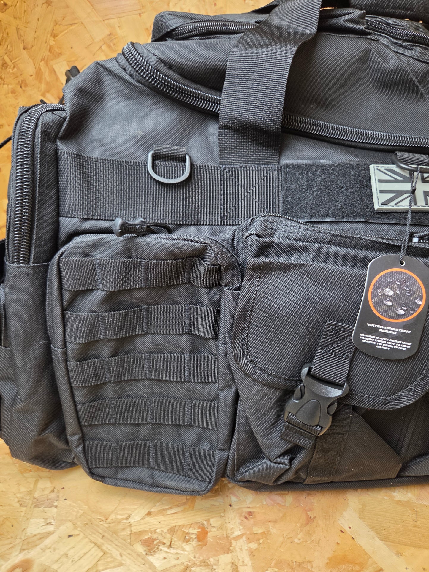 Military Style Holdall Bag Combat Tactical Cadet Utility Bag Black Daysack 100L New