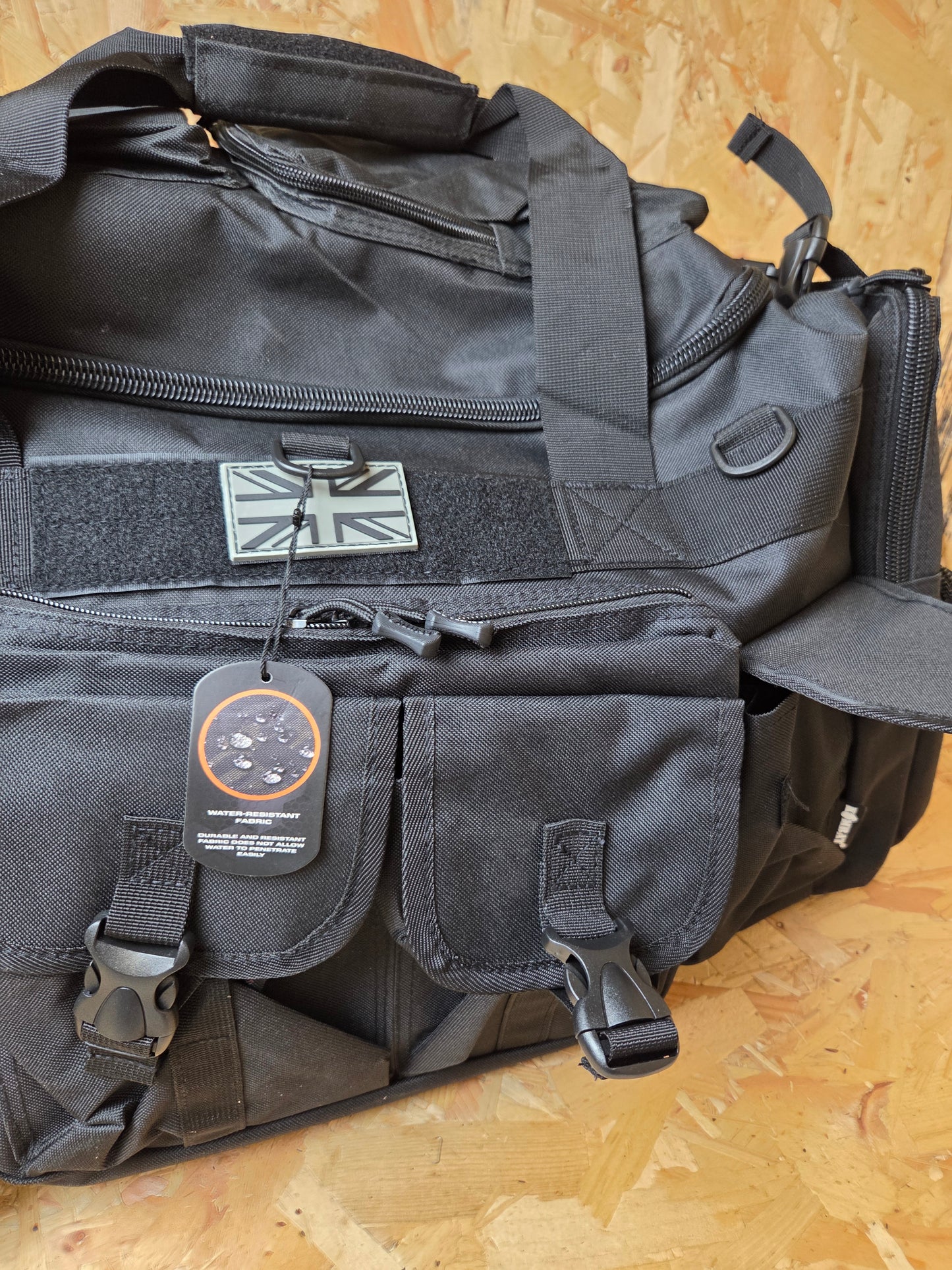 Military Style Holdall Bag Combat Tactical Cadet Utility Bag Black Daysack 100L New