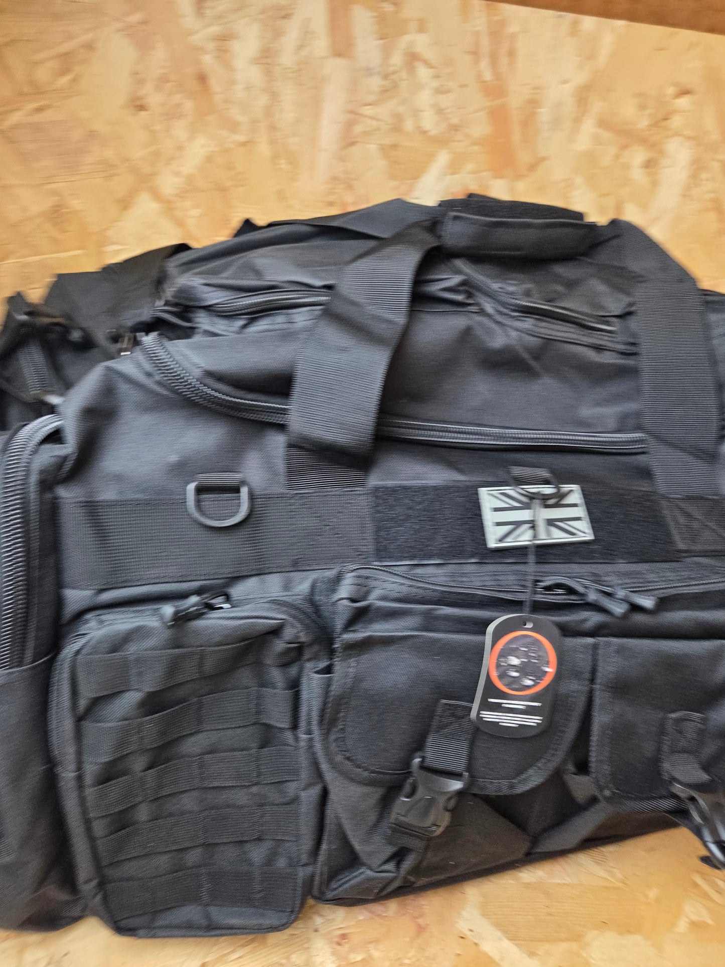 Military Style Holdall Bag Combat Tactical Cadet Utility Bag Black Daysack 100L New