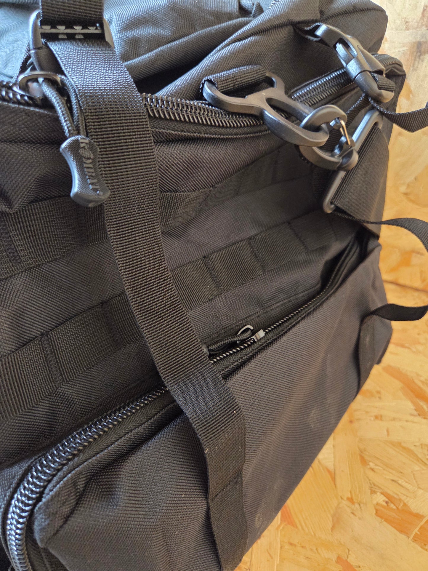 Military Style Holdall Bag Combat Tactical Cadet Utility Bag Black Daysack 100L New