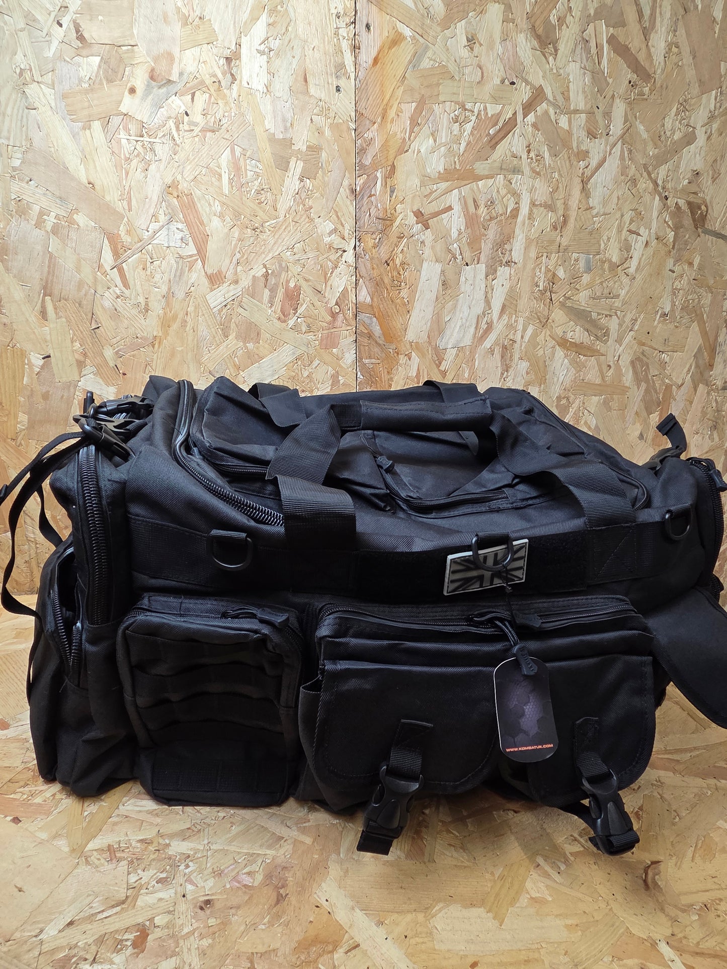 Military Style Holdall Bag Combat Tactical Cadet Utility Bag Black Daysack 100L New