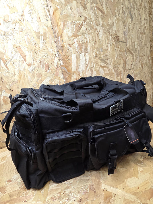 Military Style Holdall Bag Combat Tactical Cadet Utility Bag Black Daysack 100L New