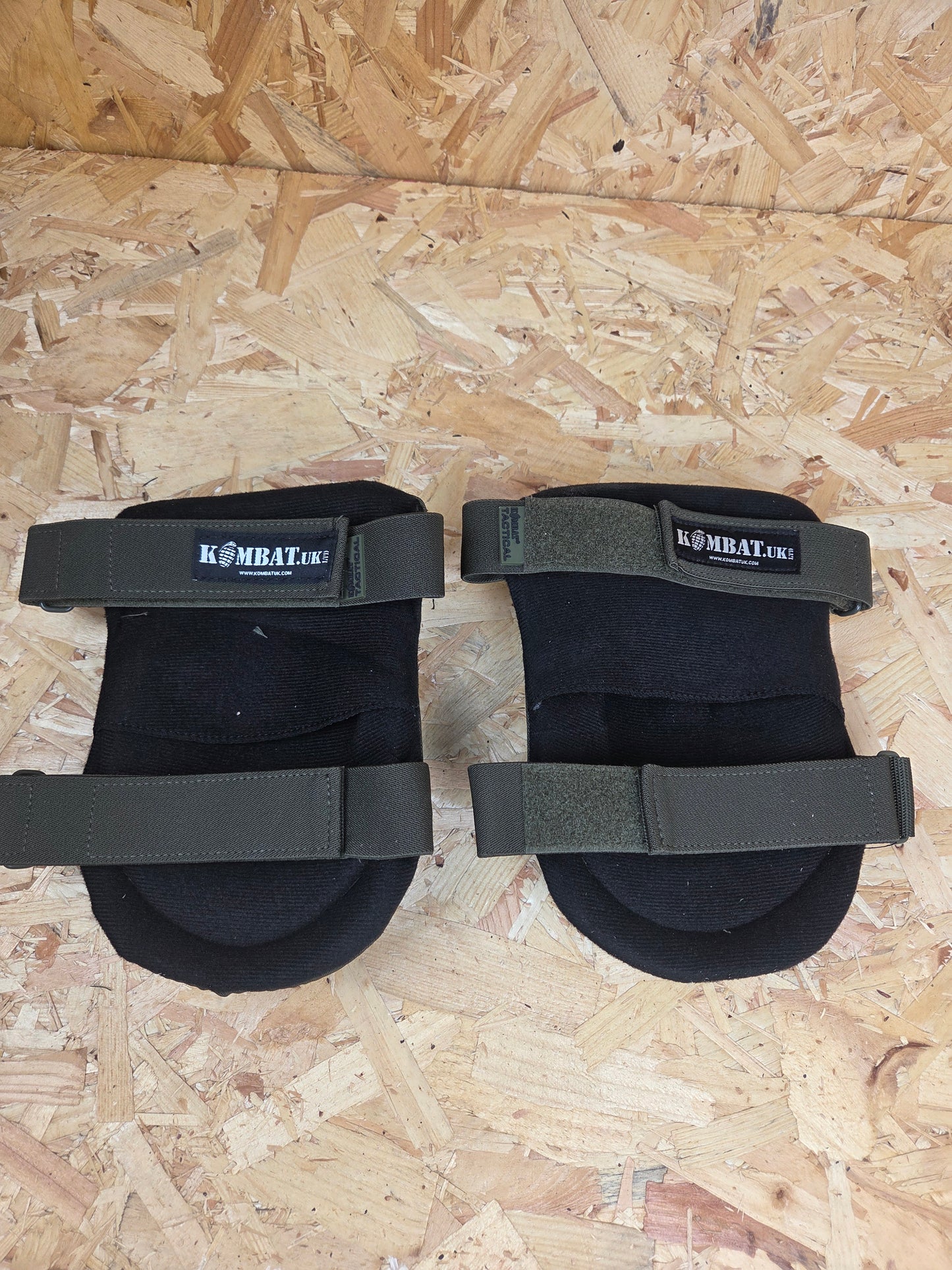 Body Armour Knee Pads Olive Green Combat Paintballing Limb Leg Protection