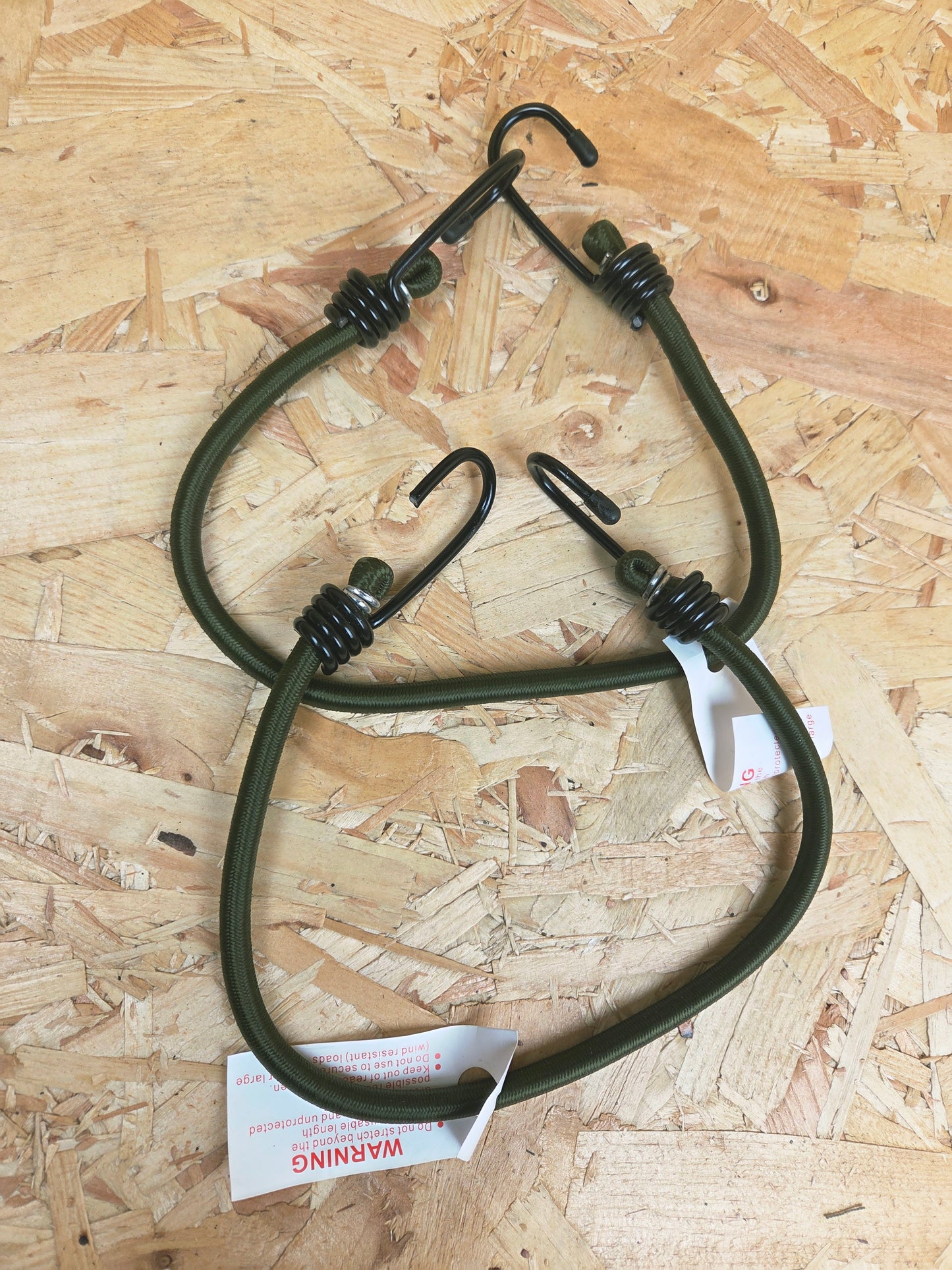 Military Bungee Cord Elastic Retention Stretch Tie Down Load Securing Bergen Secure Kit Olive Green 18"