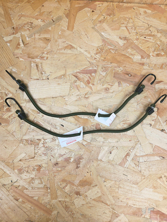 Military Bungee Cord Elastic Retention Stretch Tie Down Load Securing Bergen Secure Kit Olive Green 12"