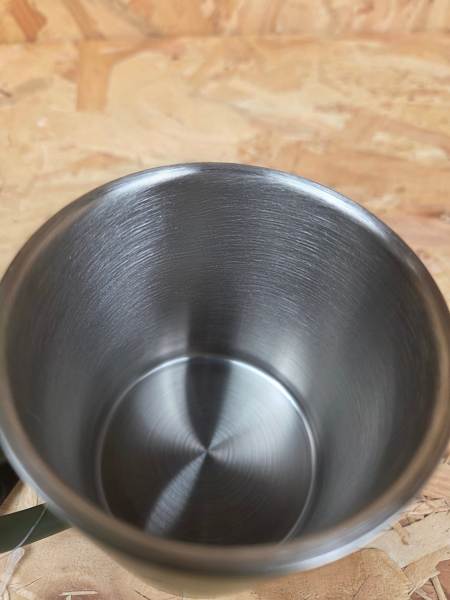 Stainless Steel Mug Olive Green Cadet Camping Picnic Caravan Cup 330ml