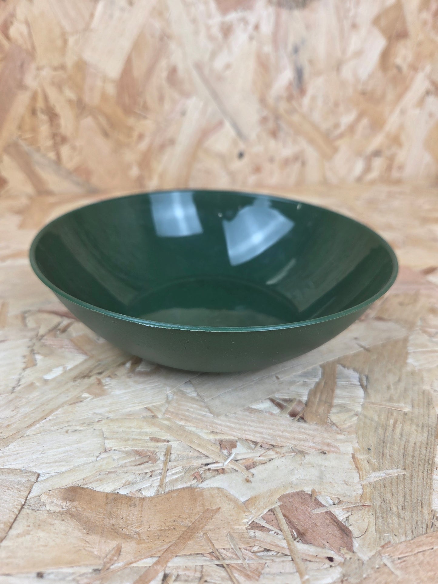 Plastic Cadet Bowl Olive Green Camping Picnic Caravan Dish 16cm