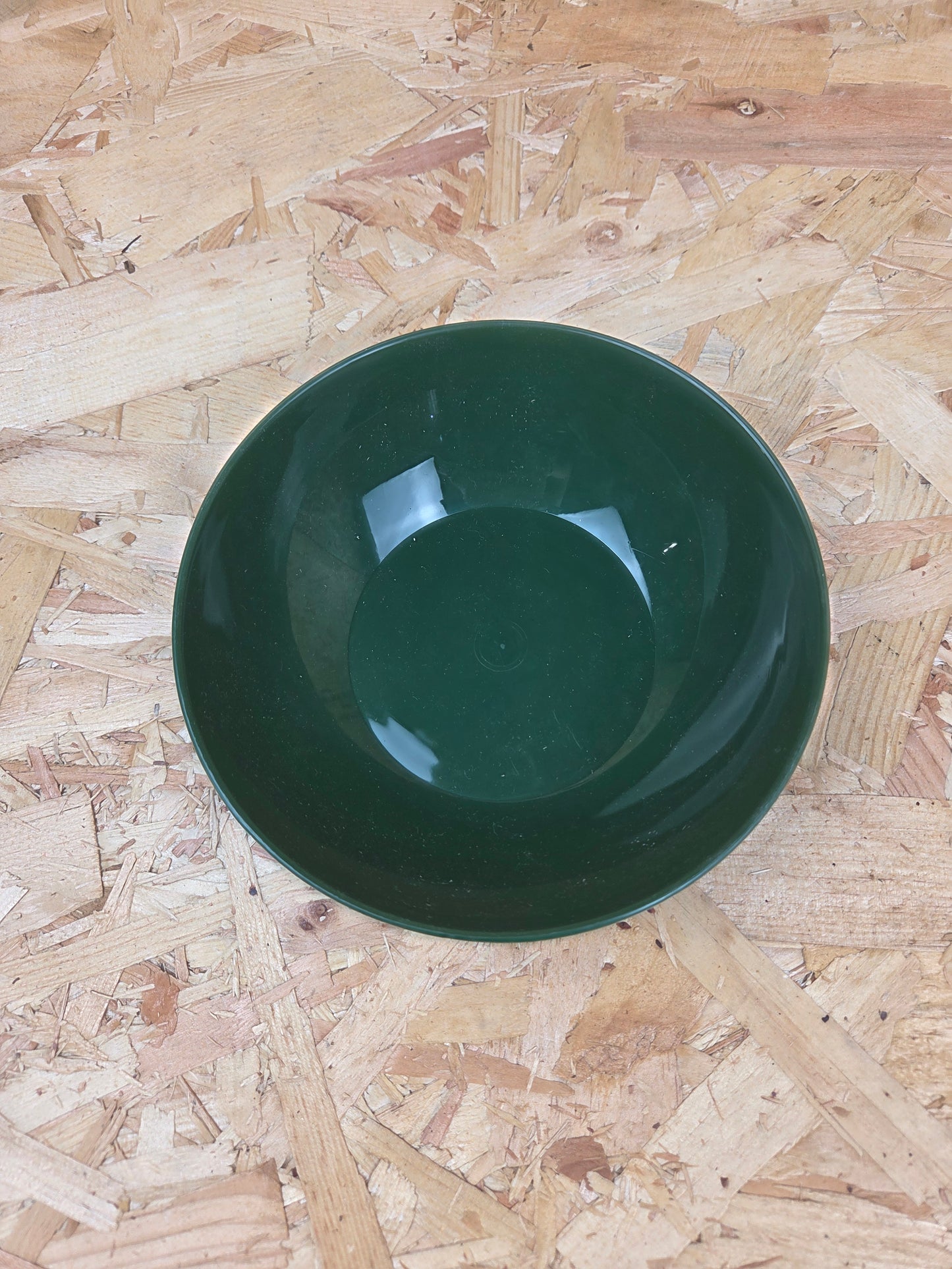 Plastic Cadet Bowl Olive Green Camping Picnic Caravan Dish 16cm
