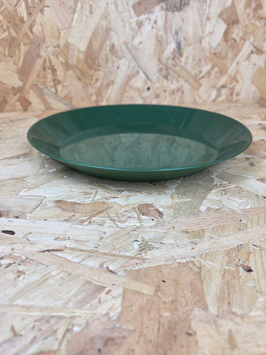 Plastic Cadet Plate Olive Green Camping Picnic Caravan Dish 24cm
