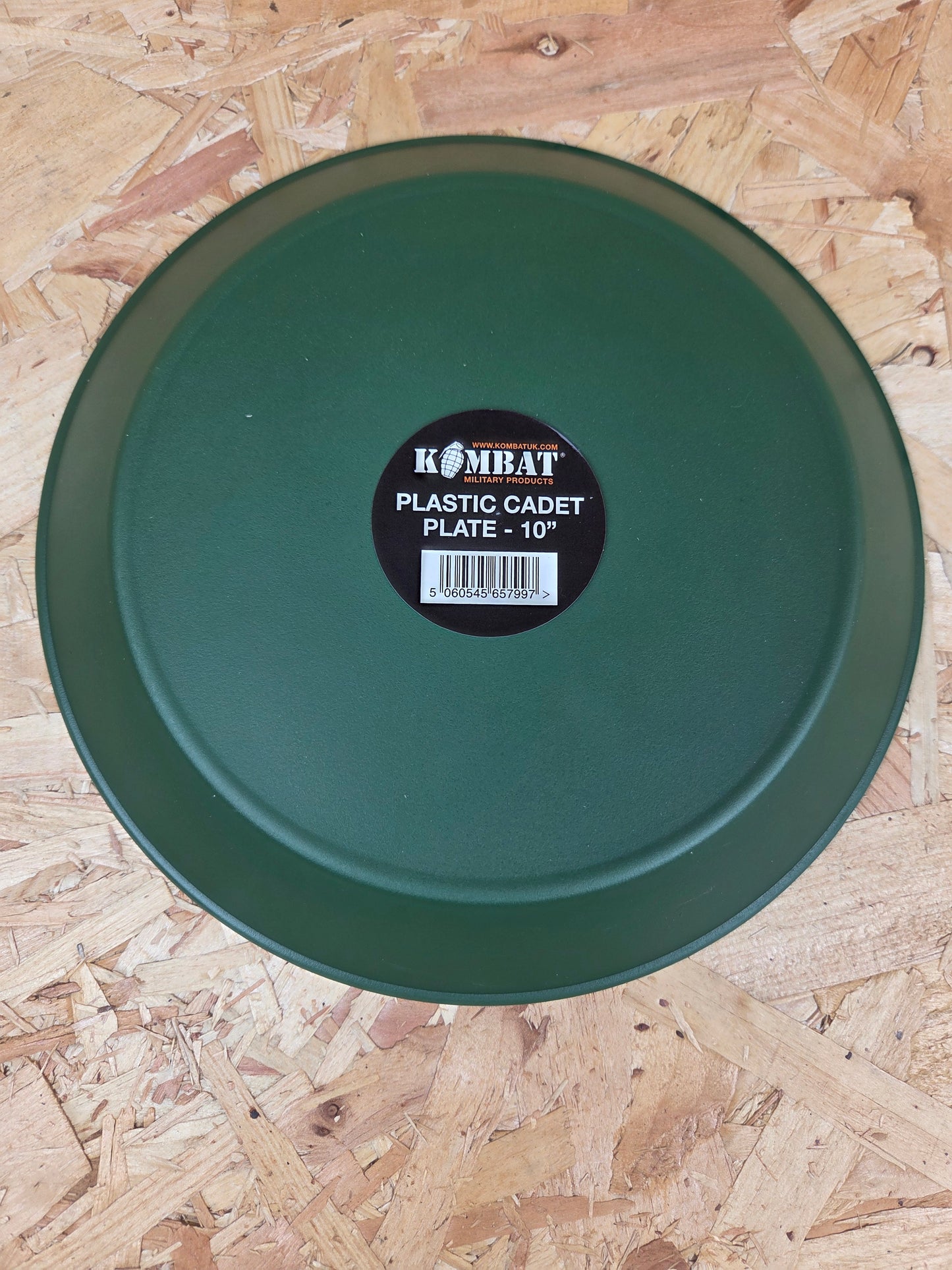 Plastic Cadet Plate Olive Green Camping Picnic Caravan Dish 24cm