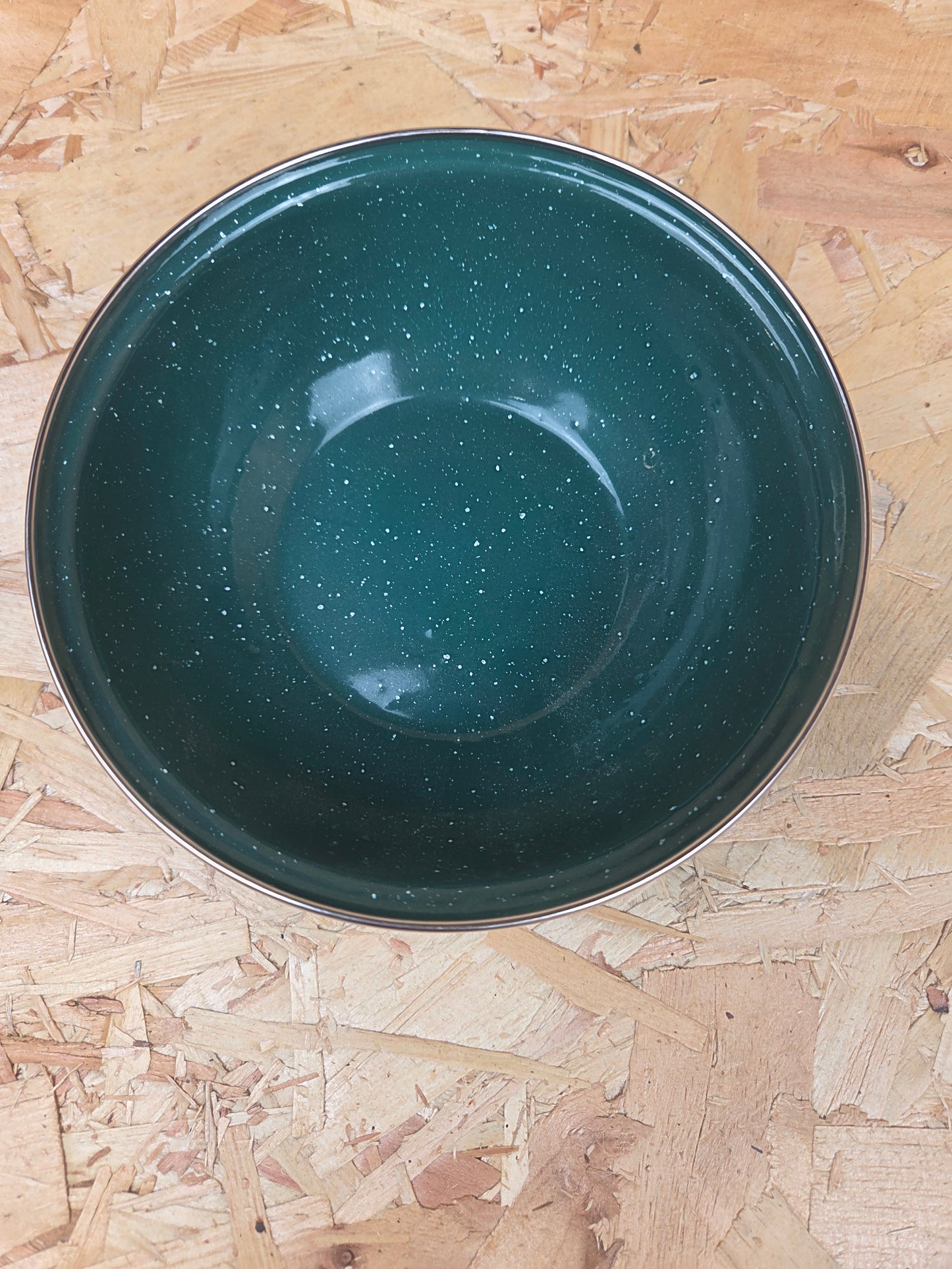 Enamel Military Green Bowl Camping Picnic Caravan Enamel Dish 16cm