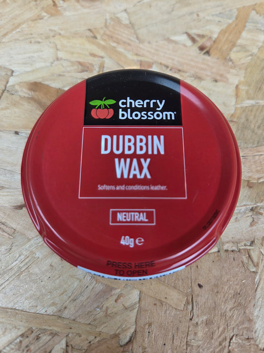 Neutral Military Style Dubbin Wax Tin Cadet Leather Parade Boot Softener 40g