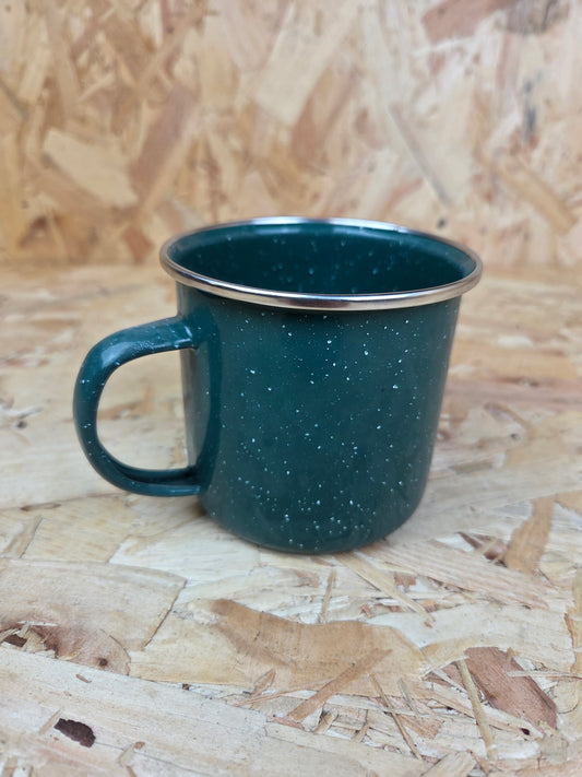 Enamel Military Green Mug Fishing Camping Picnic Caravan Cadet Cup 350ml