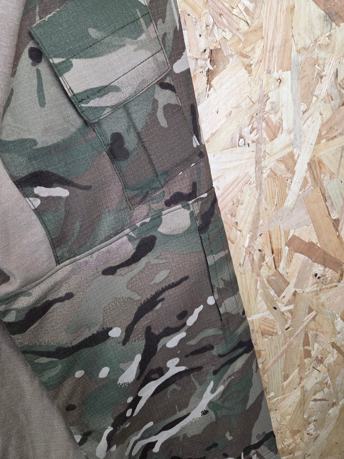 Military UBACS Desert BTP Camouflage Combat Cadet Quarter Zip Paintball Shirt Tactical Airsoft Top
