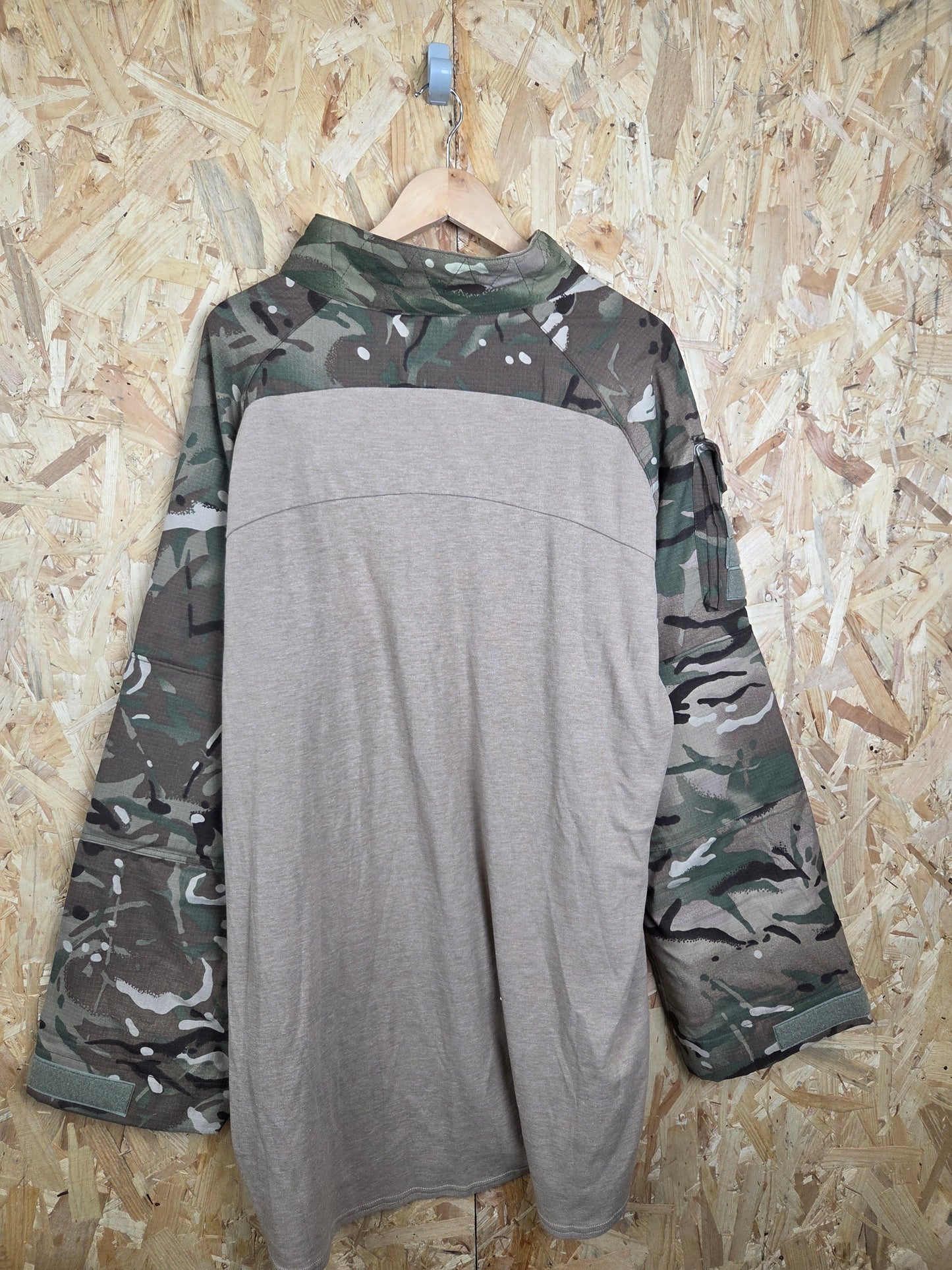 Military UBACS Desert BTP Camouflage Combat Cadet Quarter Zip Paintball Shirt Tactical Airsoft Top