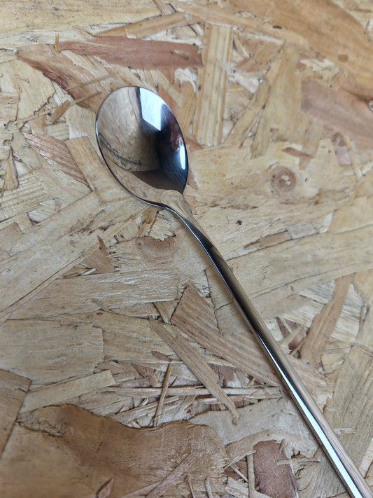 Combat Ration Pack Spoon Stainless Steel Long Handle Camping Bushcraft Mess Tin Eating Spoon