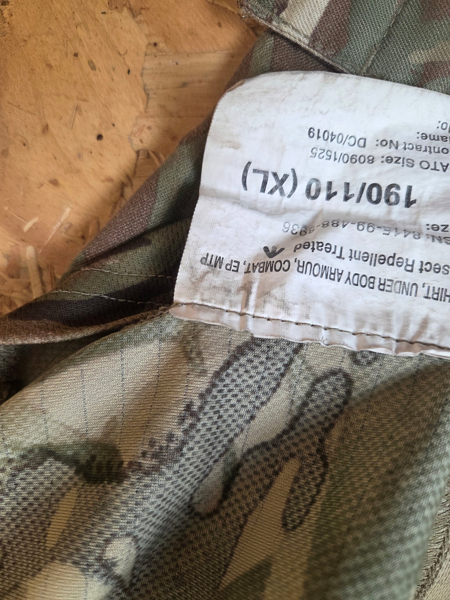 Genuine British Army UBACS MTP Camouflage Combat Military Cadet Paintball Shirt Tactical Airsoft Top