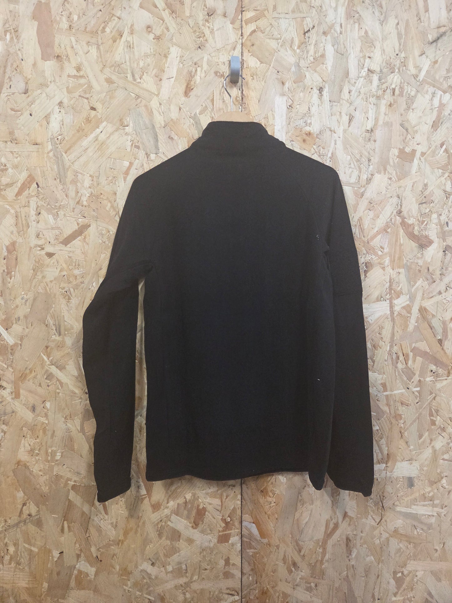 Mid Layer Thermal Fleece Military Quarter Zip Black Hiking Camping Top Lightweight Tactical