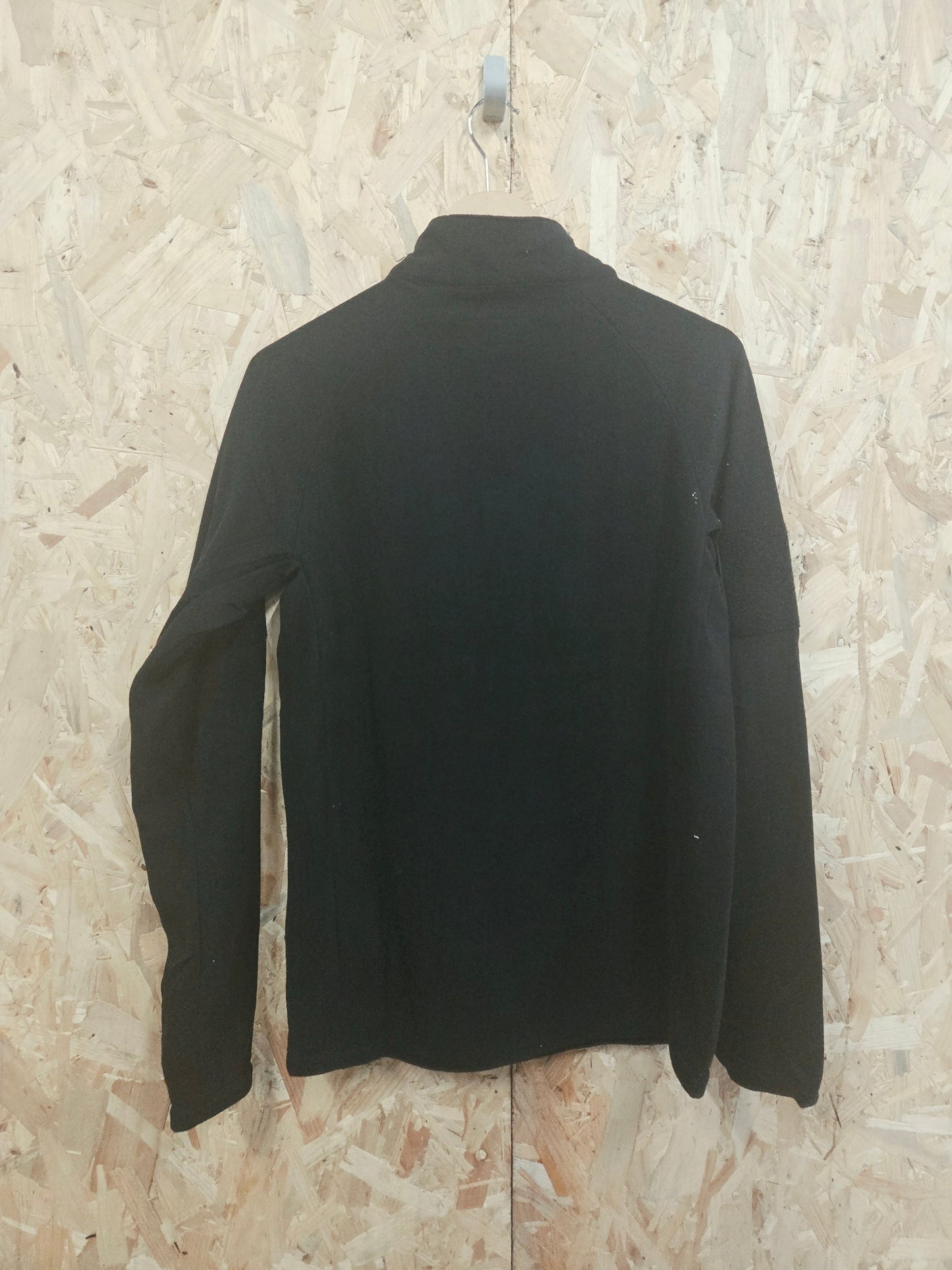 Mid Layer Thermal Fleece Military Quarter Zip Black Hiking Camping Top Lightweight Tactical