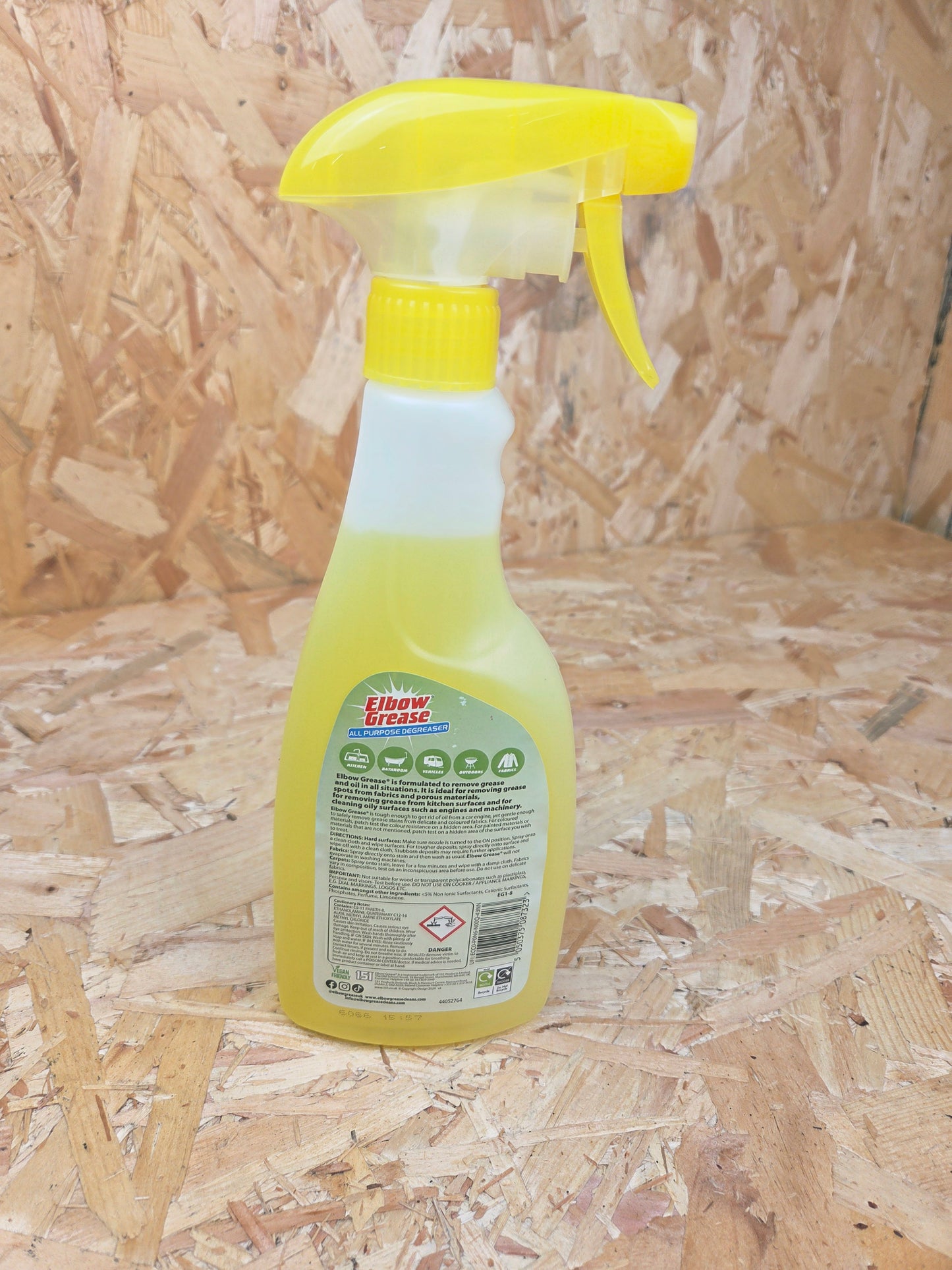 Elbow Grease All Purpose Degreaser Kitchen Bathroom Vehicle Grease Cleaning Fabric 500ml Powerful Multi Surface Cleaner