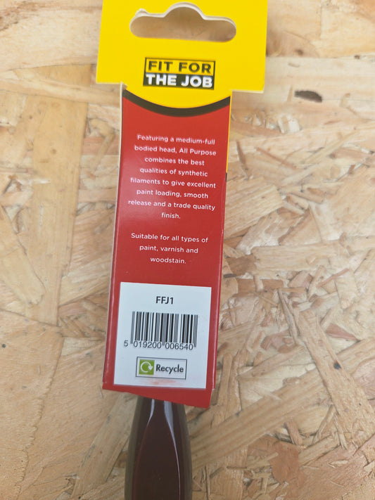 Paint Brush All Purpose High Quality Emulsion Gloss Smooth Finish Fit For The Job 25mm 1"
