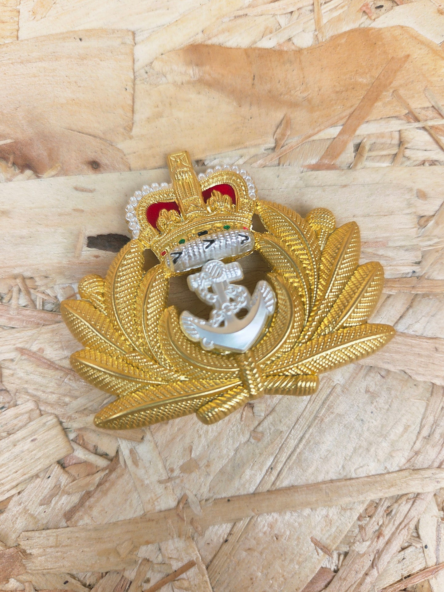 Genuine Royal Navy Chief Petty Officer Cap Badge Hat Pin Insignia 8455-99-974-2374