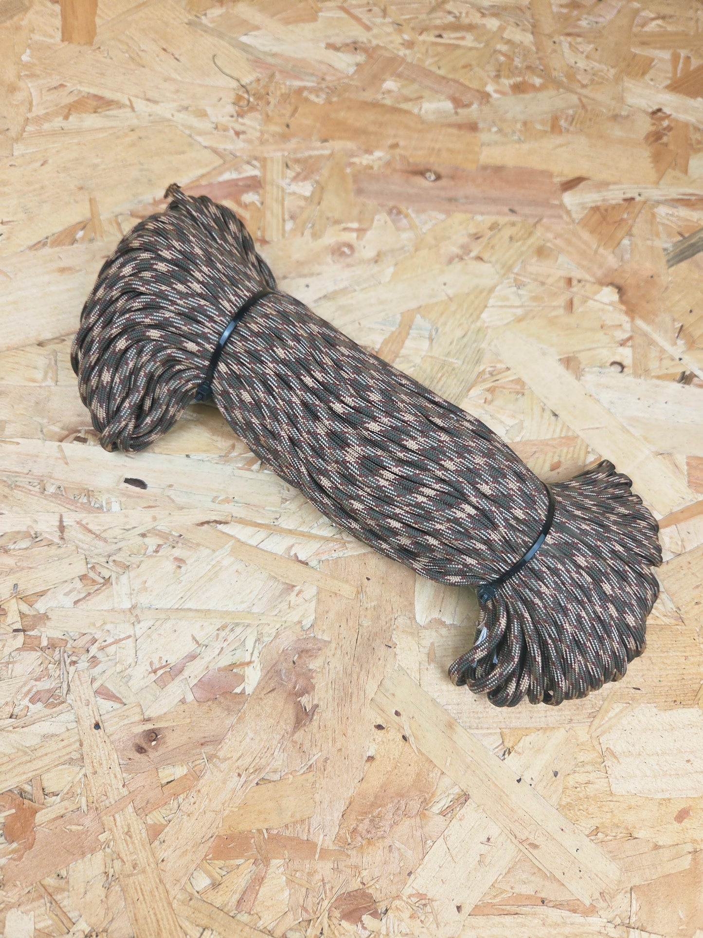 Paracord Cord Retention Loop Basha & Bivi Tent Shelter Rope Bushcraft Line Multi Brown Colours 50m