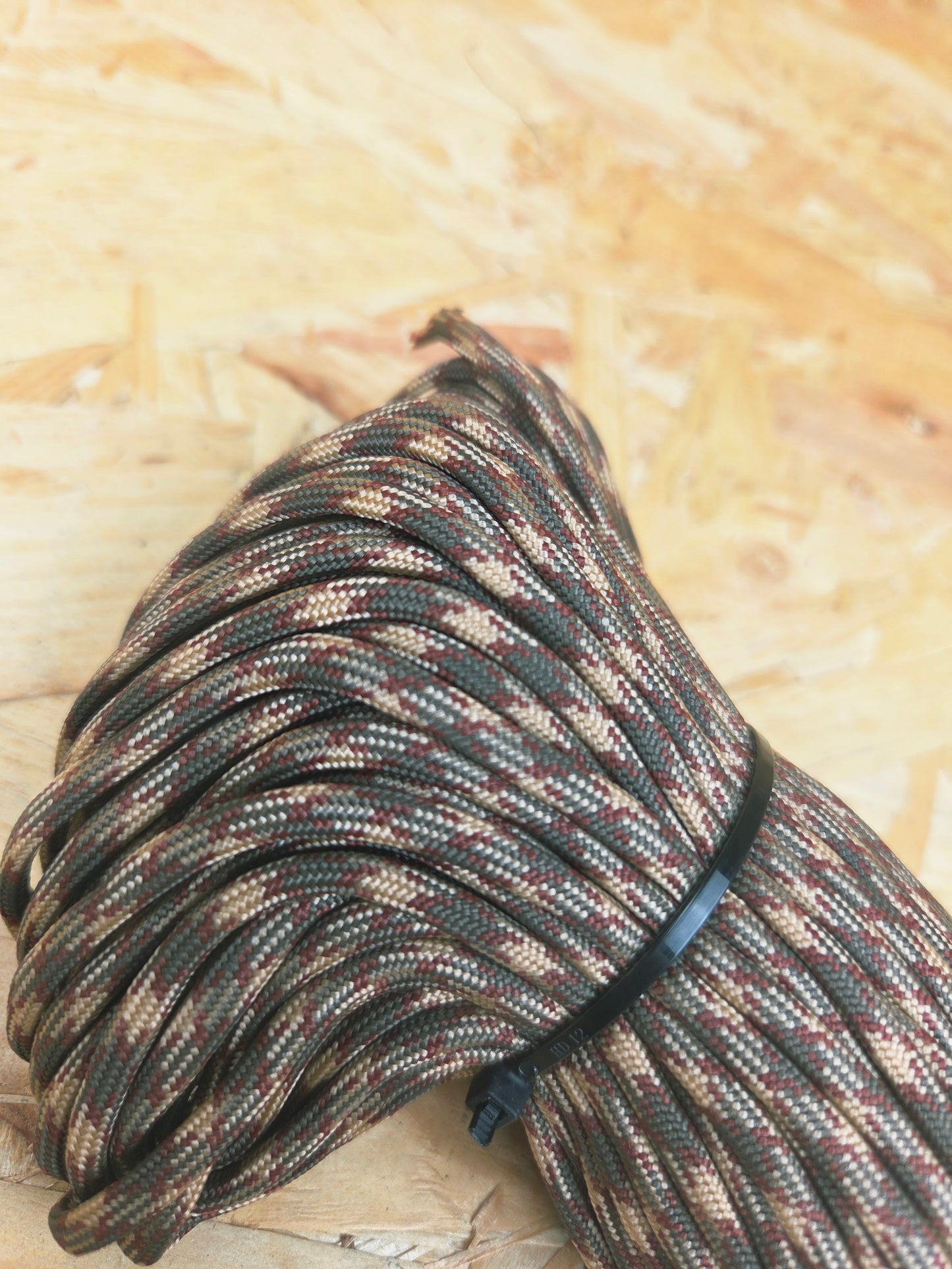 Paracord Cord Retention Loop Basha & Bivi Tent Shelter Rope Bushcraft Line Multi Brown Colours 50m