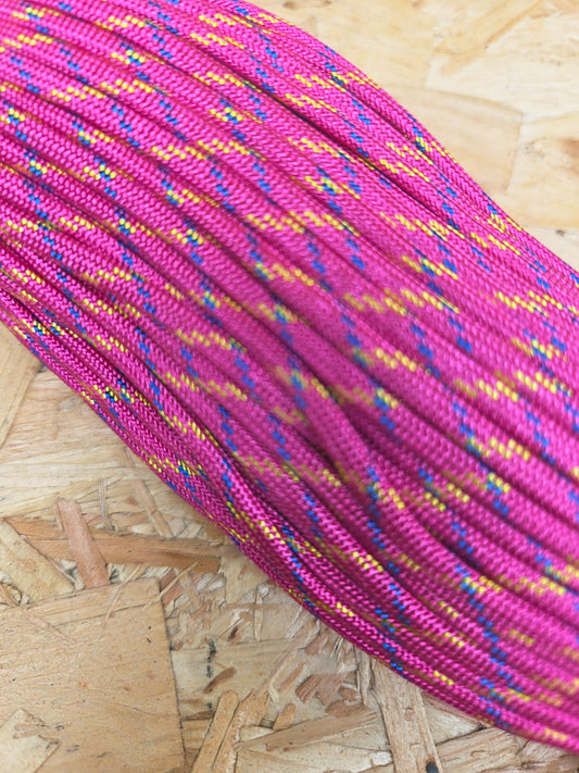 Paracord Cord Retention Loop Basha & Bivi Tent Shelter Rope Bushcraft Line Pink Purple Yellow