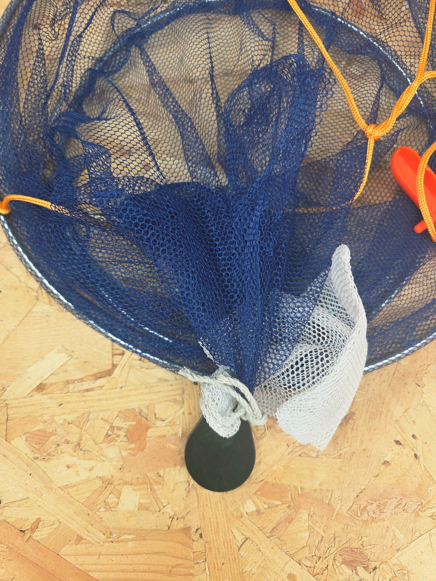 Crab Drop Net With Bait Bag Weighted Crabbing Net Sea Fishing Kit