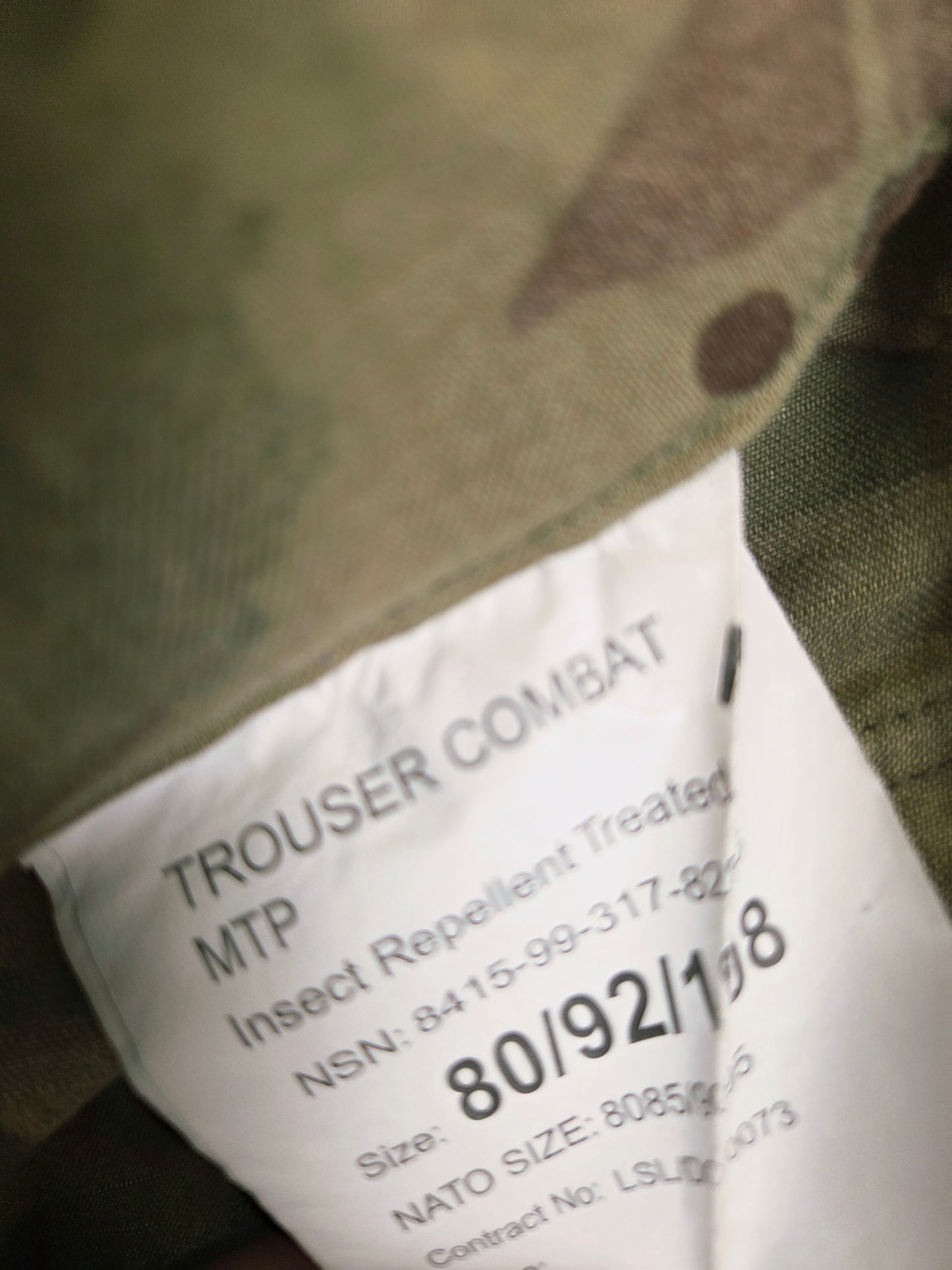 Genuine British Army Combat Trousers MTP Camouflage Green Camo Cargo Pants