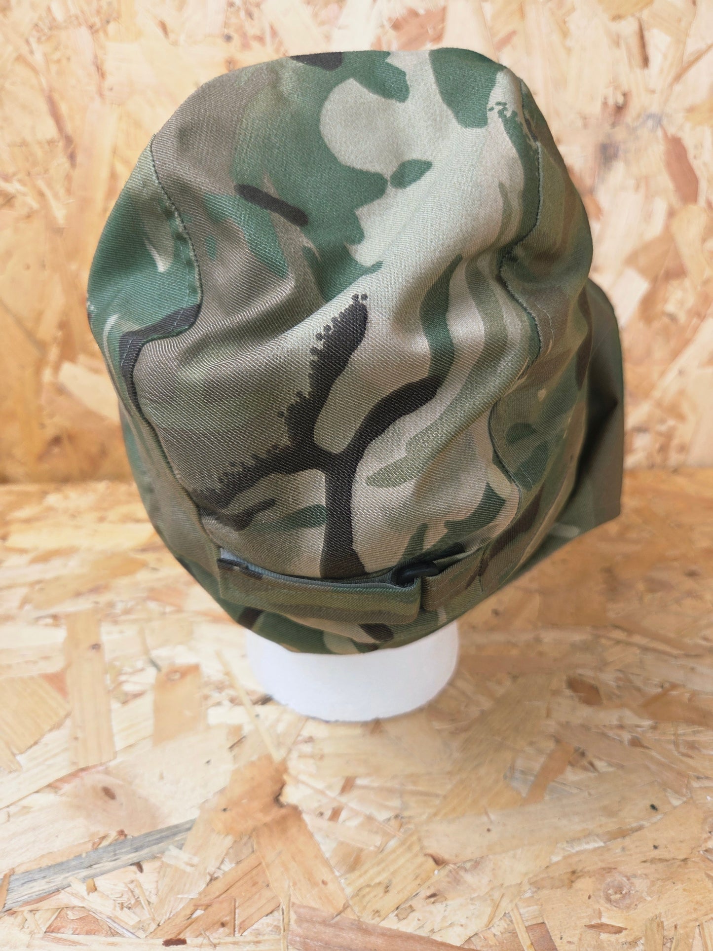 Genuine British Army MTP MVP Cold Weather Camouflage Trapper Style Cap Insulated Thermal Patrol Winter Camo Hat Ear Flap Light Green Fleece Hat