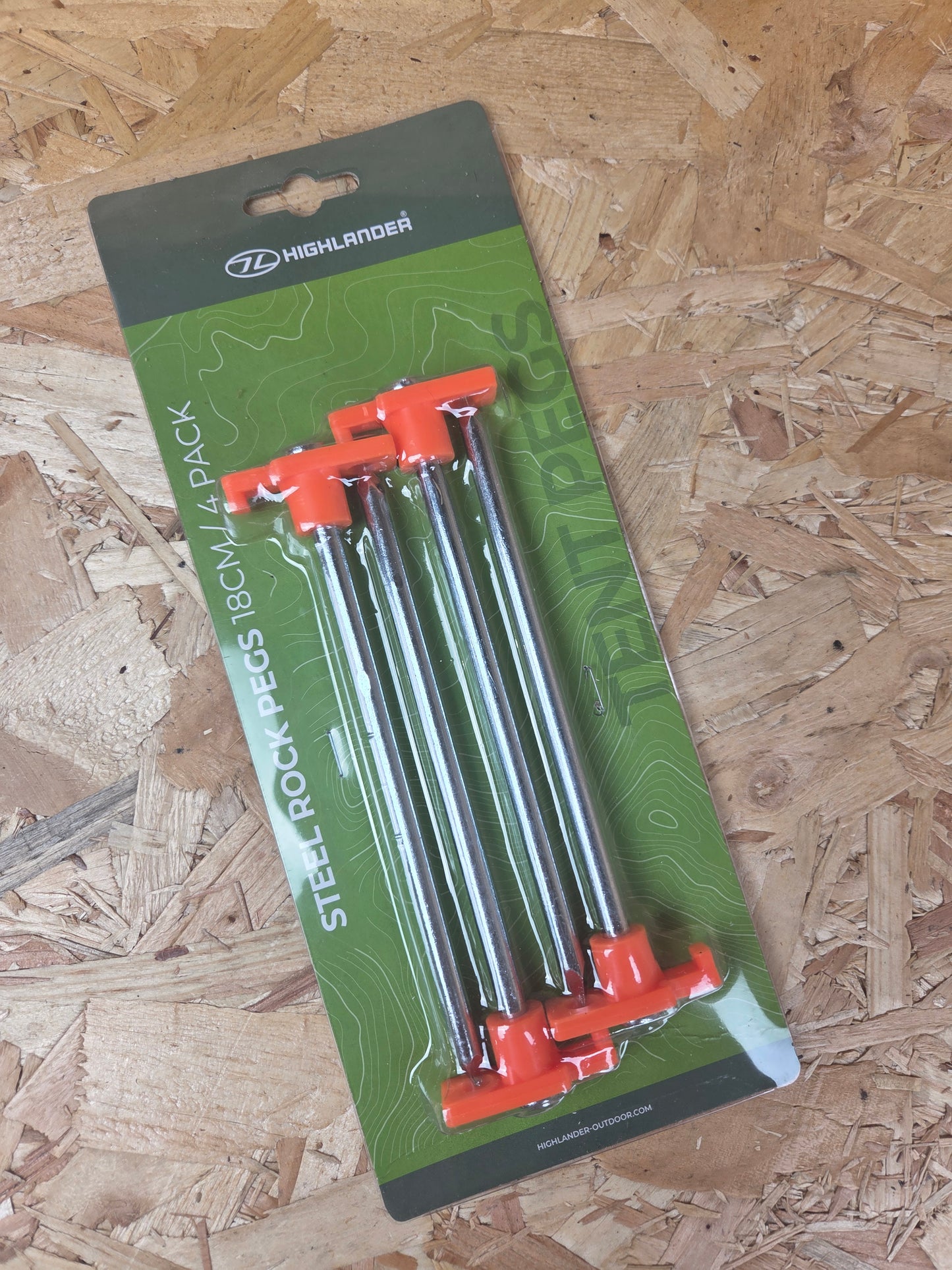 Hard Ground Heavy Duty Steel Rock Pegs Pack of 4 Basha Tarp Camping Equipment Ground Steel Stakes 18cm