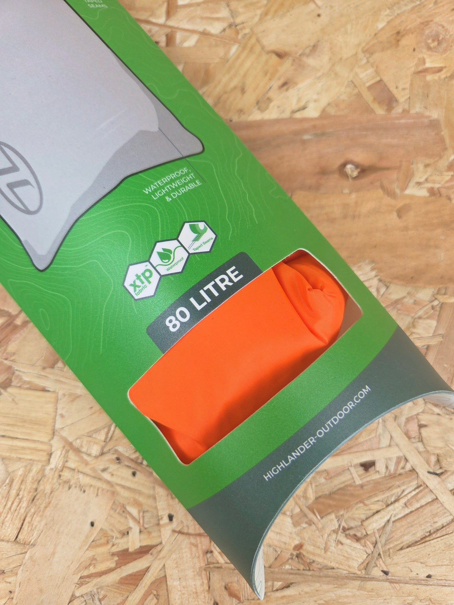 Waterproof Dry Sack Roll Top Hiking Camping Storage Bag Compact Lightweight 80 Litre Orange