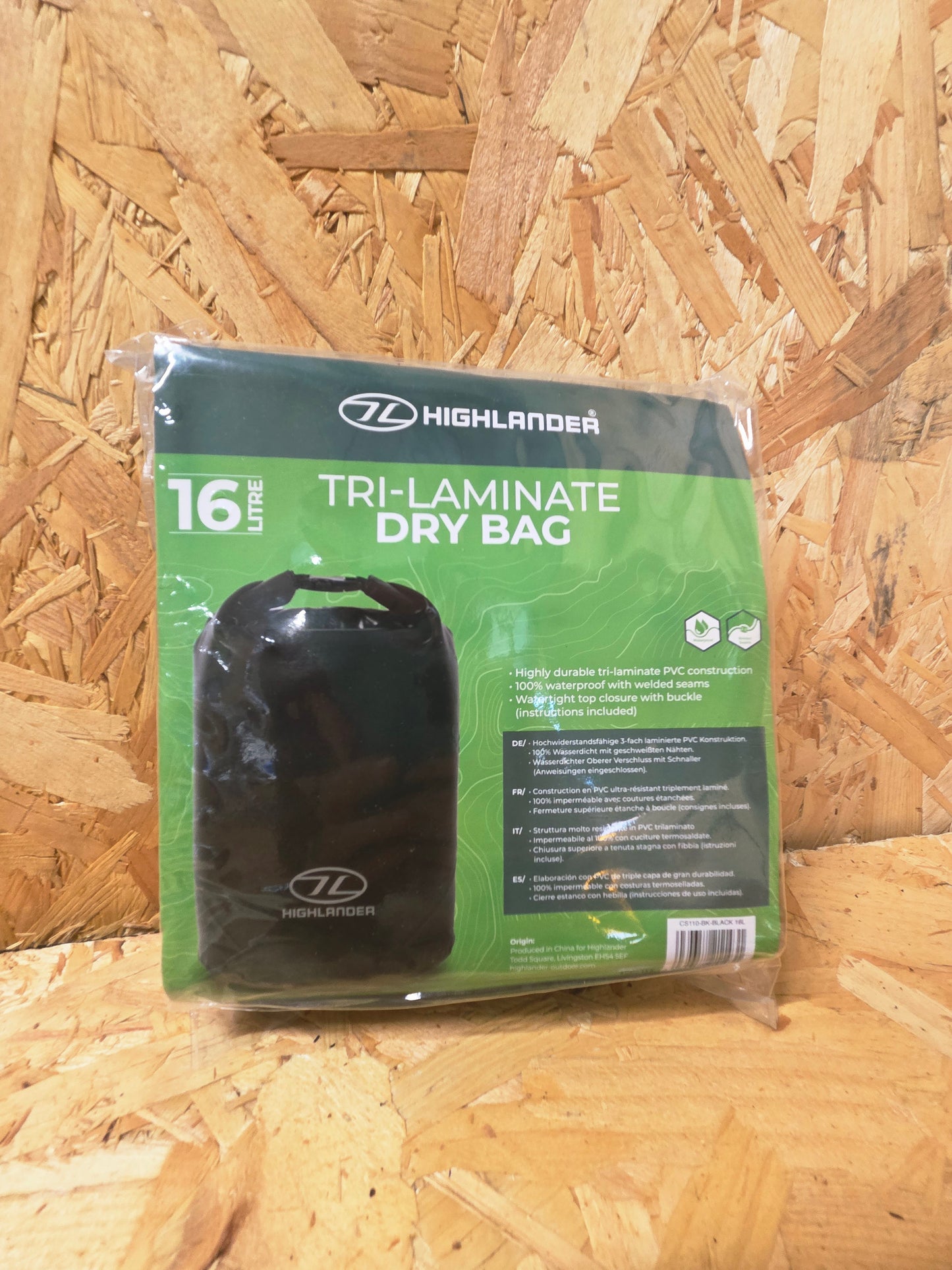 Tri-Laminate Dry Bag  Roll Top Hiking Camping Storage Bag Compact Lightweight 100% Waterproof Watertight 16 Litre