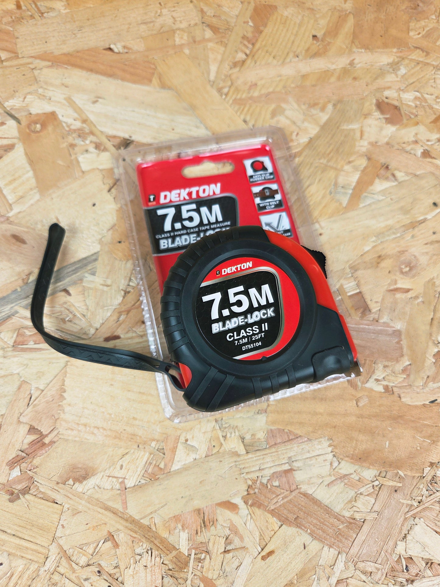 Hard Case Tape Measure 7M Blade-Lock Class 2 Anti-Slip Heavy Duty Belt Clip 25mm x 7.5 Meters
