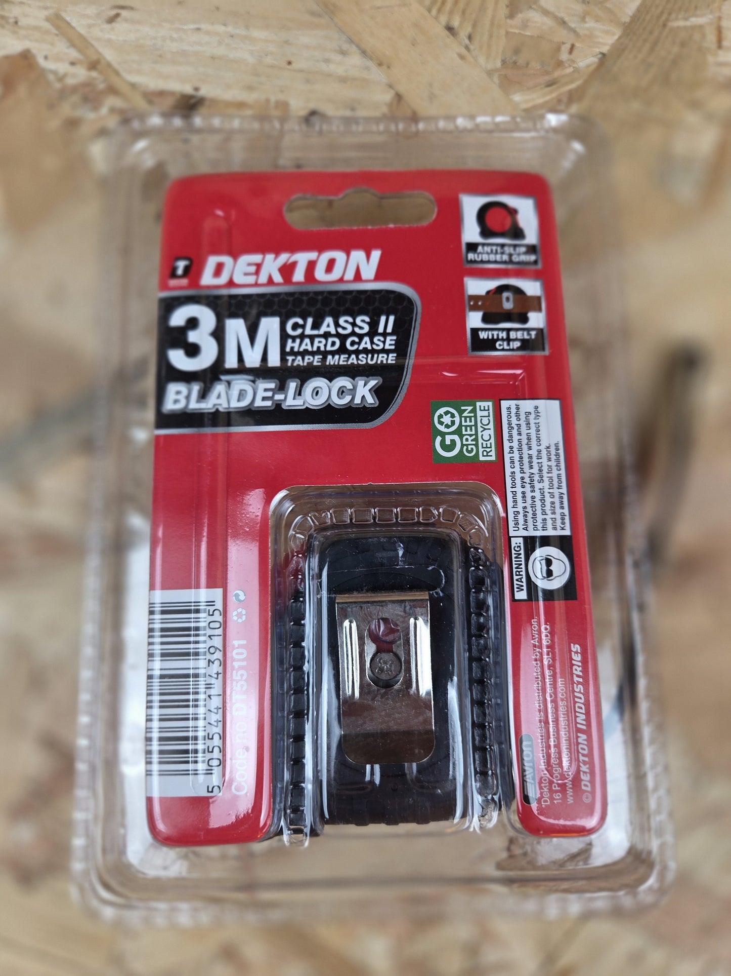 Hard Case Tape Measure 3M Blade-Lock Class 2 Anti-Slip Heavy Duty Belt Clip 19mm x 3 Meters