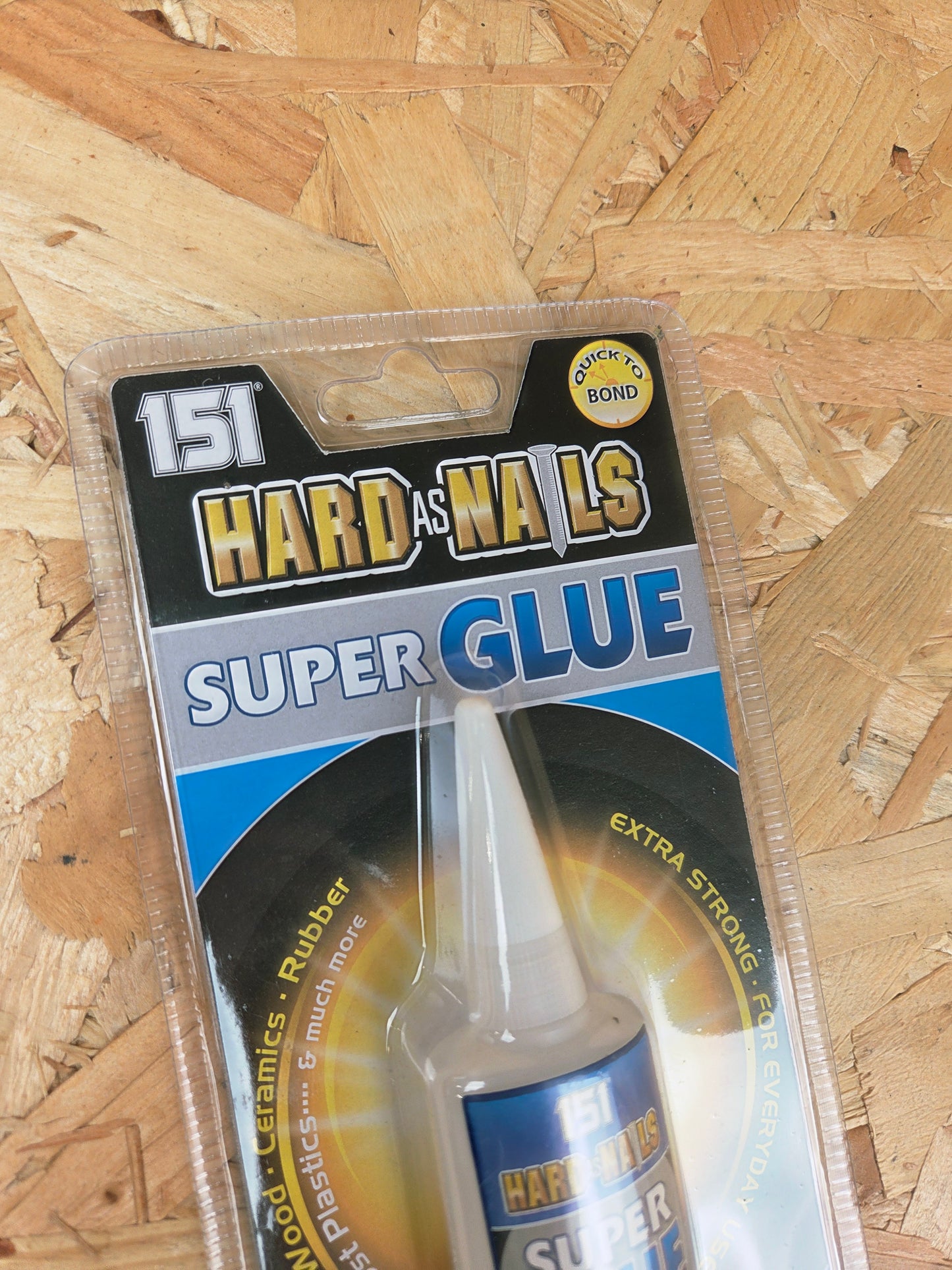Hard as Nails Super Glue Fast Bond Wood Ceramics Rubber Extra Strong Adhesive 20g