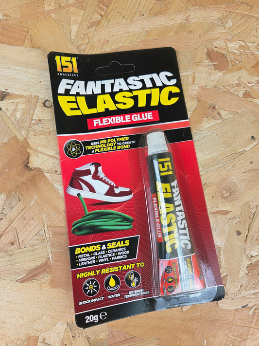 Flexible Glue Fast Bond Fantastic Elastic 151 Metal Glass Vinyl Wood Ceramics Rubber Shock Impact Water Resistant  Adhesive 20g (Copy)