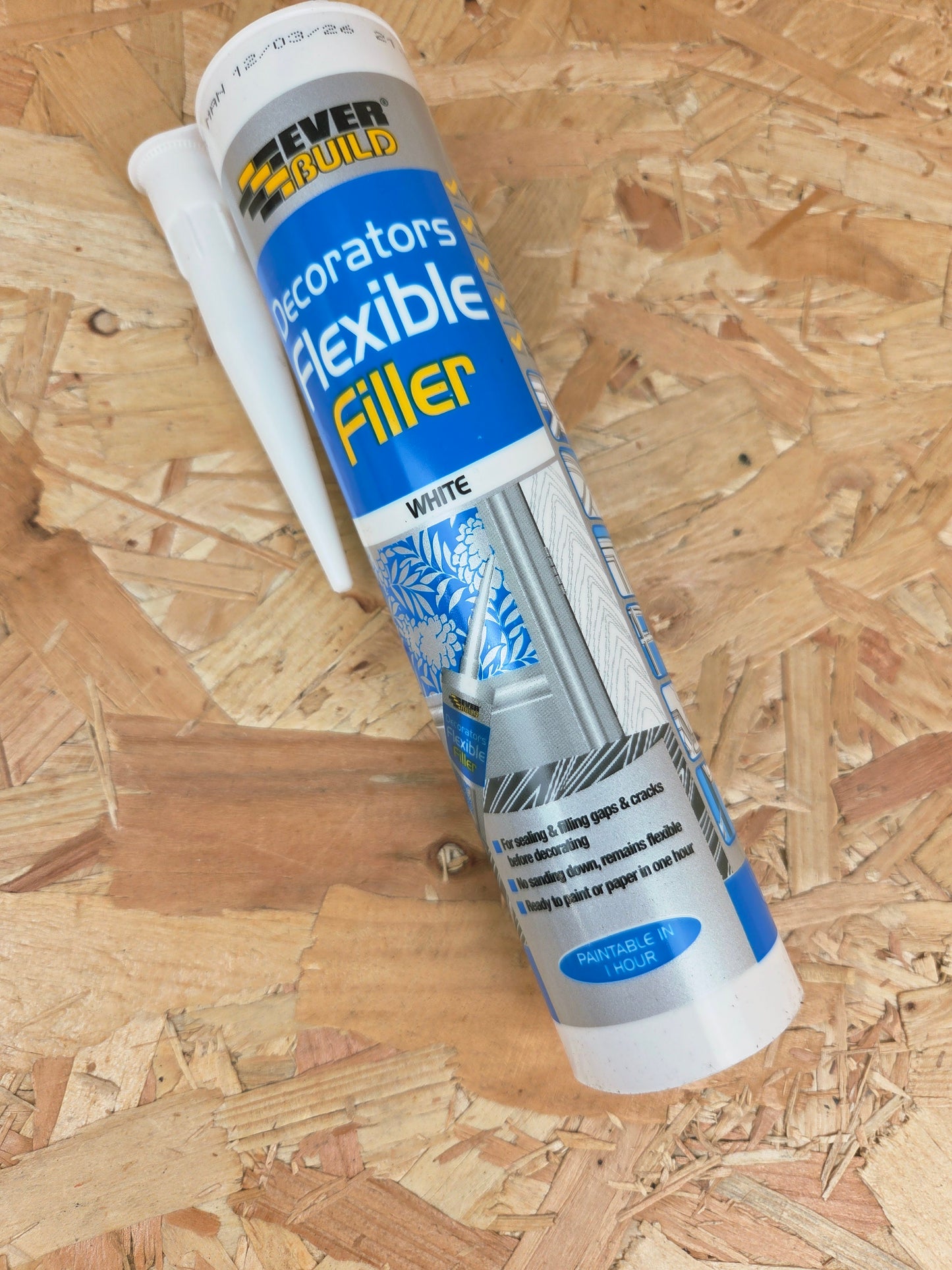 Decorators Flexible Filler Interior Repair Crack Hole Gaps Paintable Quick Drying White 290ml
