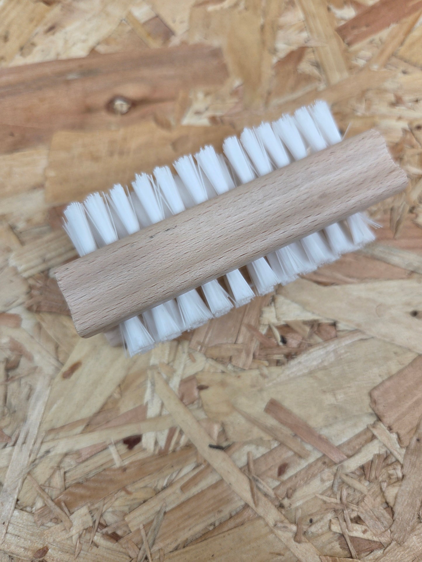 Wooden Double Sided Nail Brush Scrubbing Cleaning Scrubber Natural Wood Bristle Hand Cleaning Tool