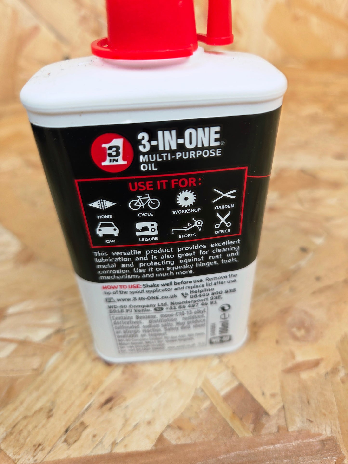 3 IN ONE Multi Purpose Oil 100ml Precision Lubricating Oil Rust Protection Bikes Garden Car