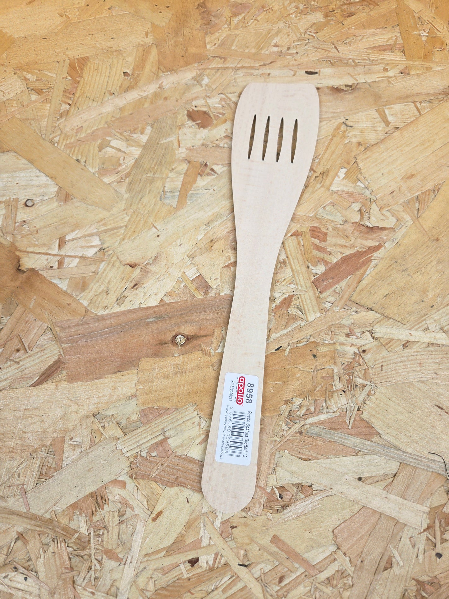 Beech Wooden Spatula Slotted Cooking Kitchen Utensil Turner Cooking Heat Safe